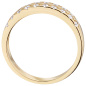 Preview: Damen Ring 925 Sterling Silber vergoldet 20 Zirkonia Silberring