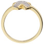 Preview: Damen Ring 925 Sterling Silber vergoldet 28 Zirkonia Silberring