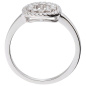 Preview: Damen Ring Kreis 925 Sterling Silber 36 Zirkonia Silberring