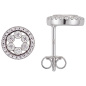 Preview: Ohrstecker Kreis 925 Sterling Silber 56 Zirkonia