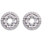 Preview: Ohrstecker Kreis 925 Sterling Silber 56 Zirkonia