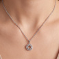 Preview: Anhänger Kreis 925 Sterling Silber 36 Zirkonia