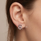 Preview: Ohrstecker Kreise 925 Sterling Silber 22 Zirkonia