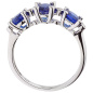 Preview: Damen Ring 925 Sterling Silber 4 Zirkonia 3 Spinelle Silberring