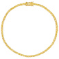 Preview: Armband Tennisarmband 925 Sterling Silber vergoldet 84 Zirkonia gelb 19 cm