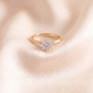 Preview: Damen Ring Solitär 585 Gelbgold 1 Lab-Grown-Diamant Brillant 0,50 ct.