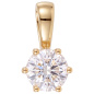 Preview: Anhänger Solitär 585 Gelbgold 1 Lab-Grown-Diamant Brillant 0,50 ct