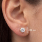 Preview: Ohrstecker Solitär 585 Gelbgold 2 Lab-Grown-Diamanten Brillanten 1,0 ct.