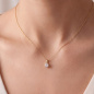 Preview: Anhänger Solitär 333 Gelbgold 1 Lab-Grown-Diamant Brillant 0,50 ct