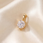Preview: Anhänger Solitär 333 Gelbgold 1 Lab-Grown-Diamant Brillant 0,50 ct