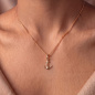Preview: Anhänger Anker 925 Sterling Silber vergoldet