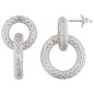 Preview: Ohrhänger rund 925 Sterling Silber Silberohrringe