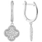 Preview: Creolen 925 Sterling Silber 58 Zirkonia Silberohrringe