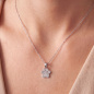 Preview: Anhänger Pfote 925 Sterling Silber 28 Zirkonia Silberanhänger