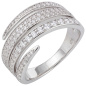Preview: Damen Ring 925 Sterling Silber 95 Zirkonia Silberring
