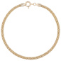 Preview: Armband 925 Sterling Silber vergoldet diamantiert 19 cm