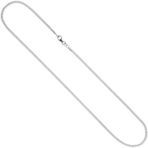 Panzerkette 925 Sterling Silber 2 mm 50 cm Halskette Kette Silberkette Karabiner