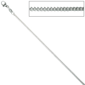 Panzerkette 925 Sterling Silber 2 mm 50 cm Halskette Kette Silberkette Karabiner