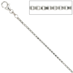 Venezianerkette 925 Silber 1,8 mm 45 cm Halskette Kette Silberkette Karabiner