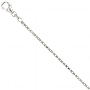 Venezianerkette 925 Silber 1,8 mm 50 cm Halskette Kette Silberkette Karabiner