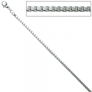 Venezianerkette 925 Silber 1,8 mm 60 cm Halskette Kette Silberkette Karabiner