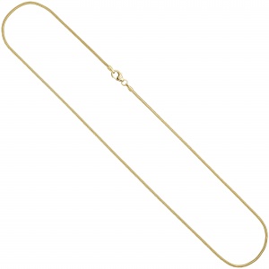 Schlangenkette 585 Gelbgold 1,4 mm 40 cm Gold Kette Halskette Goldkette