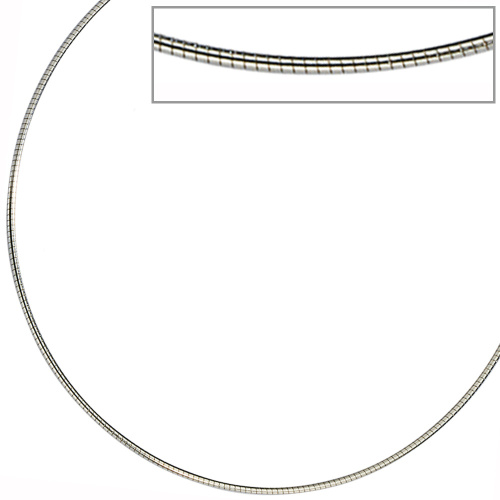 Preview: Halsreif Edelstahl 1,0 mm 42 cm Halskette Kette