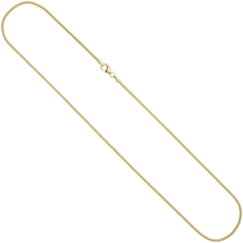 Schlangenkette 333 Gelbgold 1,4 mm 60 cm Gold Kette Halskette Goldkette
