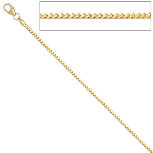 Preview: Bingokette 585 Gelbgold 1,2 mm 38 cm Gold Kette Halskette Goldkette Karabiner