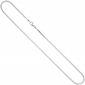 Venezianerkette 925 Silber 1,2 mm 38 cm Halskette Kette Silberkette Karabiner