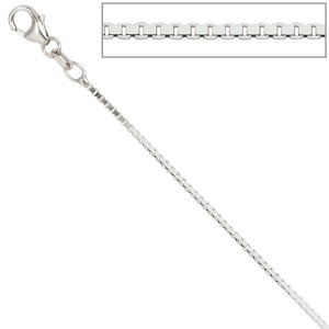 Venezianerkette 925 Silber 1,2 mm 38 cm Halskette Kette Silberkette Karabiner