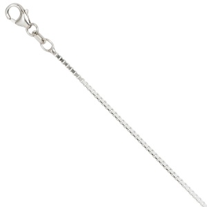 Venezianerkette 925 Silber 1,2 mm 38 cm Halskette Kette Silberkette Karabiner