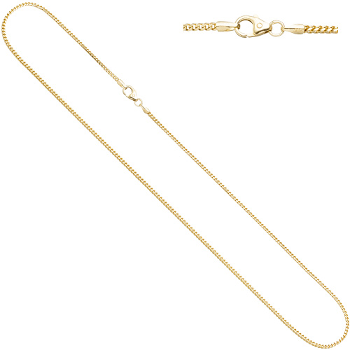 Preview: Bingokette 585 Gelbgold 1,2 mm 42 cm Gold Kette Halskette Goldkette Karabiner