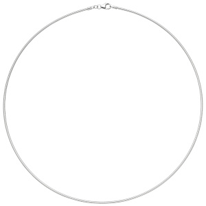 Preview: Halsreif 925 Sterling Silber 1,5 mm 45 cm Kette Halskette Silberhalsreif