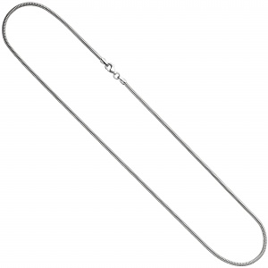 Schlangenkette 925 Silber 1,9 mm 50 cm Halskette Kette Silberkette Karabiner