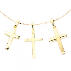 Anhänger Kreuz 333 Gold Gelbgold Kreuzanhänger Goldkreuz