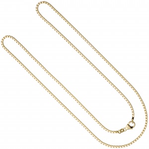 Venezianerkette 585 Gelbgold diamantiert 1,8 mm 60 cm Gold Kette Goldkette