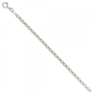 Erbskette 925 Sterling Silber 2,5 mm 50 cm Halskette Kette Silberkette Federring