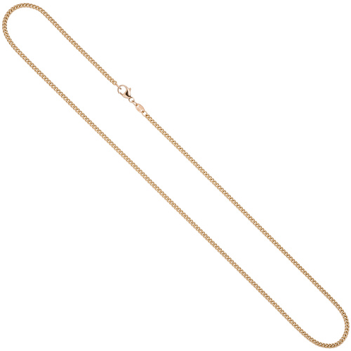 Panzerkette 585 Rotgold 2,0 mm 42 cm Gold Kette Halskette Rotgoldkette Karabiner