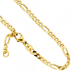 Fußkettchen Fußkette 333 Gold Gelbgold 25 cm Karabiner