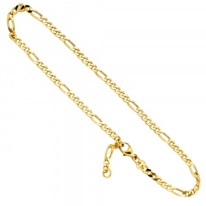 Fußkettchen Fußkette 333 Gold Gelbgold 25 cm Karabiner