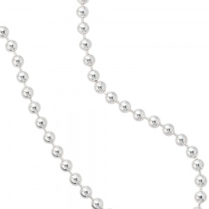 Kugelkette 925 Silber 2,5 mm 90 cm Halskette Kette Silberkette Karabiner