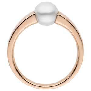 Damen Ring 585 Gold Rotgold 1 Süßwasser Perle Goldring Perlenring
