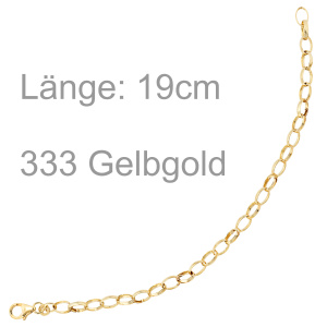 Armband 333 Gold Gelbgold 19 cm Goldarmband Charm Bettelarmband für Charms