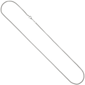 Preview: Venezianerkette 925 Sterling Silber 2,5 mm 50 cm Halskette Kette Karabiner