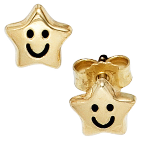 Kinder Ohrstecker Stern Sterne 333 Gold Gelbgold Ohrringe Kinderohrringe