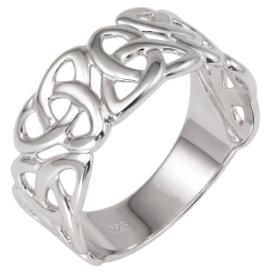 Damen Ring breit 925 Sterling Silber Silberring