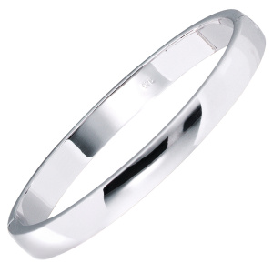 Armreif Armband oval 925 Sterling Silber Silberarmreif Kastenschloss