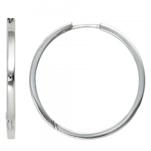 Creolen rund 925 Sterling Silber Ohrringe Silberohrringe Silbercreolen