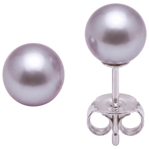 Ohrstecker 925 Sterling Silber 2 Süßwasser Perlen Ohrringe Perlenohrstecker